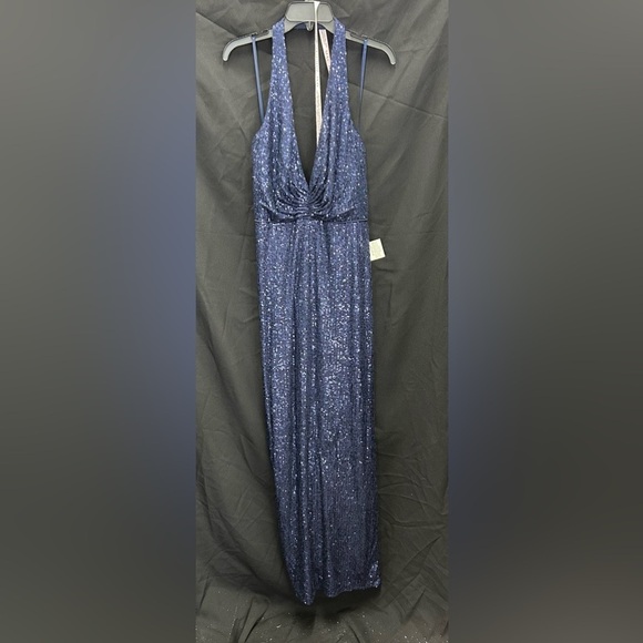 Ieena for Mac Duggal 11277 NWT Sparkly Sequins Fully Embellished V-neckline - Picture 4 of 8